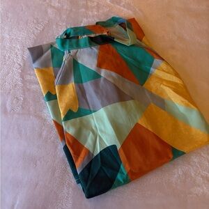 Colorful Geometric Print Dress